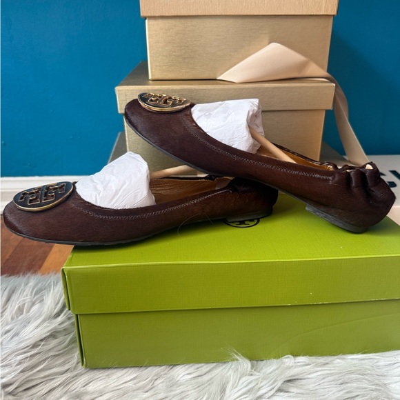 Tory Burch flat real fur size 8 - Picture 6 of 16